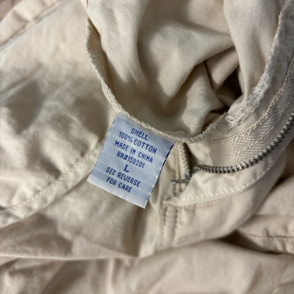 NWT Angel Kiss Tan Lightweight Cargo Pants Back Elastic Waist Wide Leg Women’s L - Picture 14 of 16
